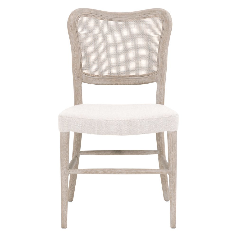 Dining Chair Set Brown, Cane Back, Solid Wood