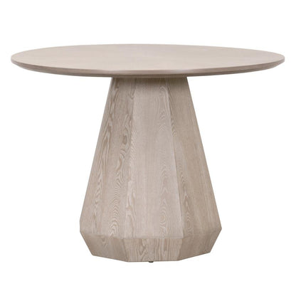 Gray Round 42" Dining Table – Kitchen or Dining Table for 4 People