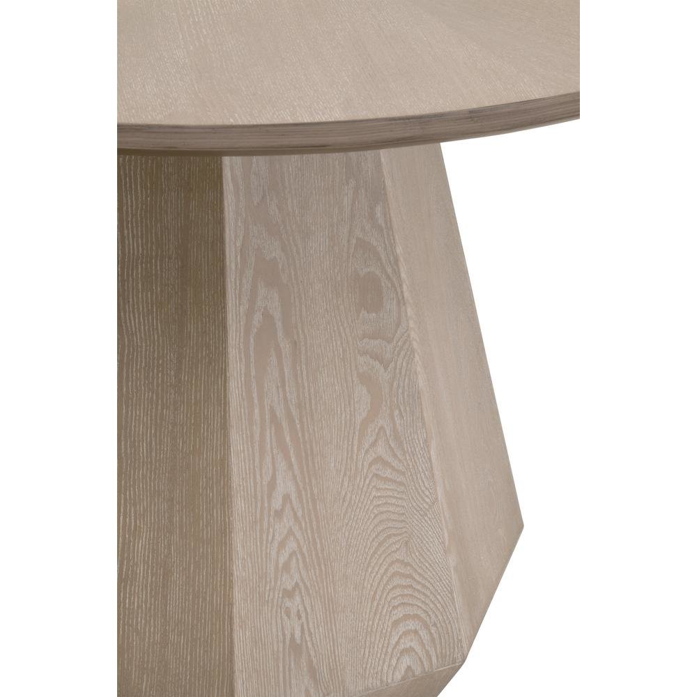 Gray Round 42" Dining Table – Kitchen or Dining Table for 4 People