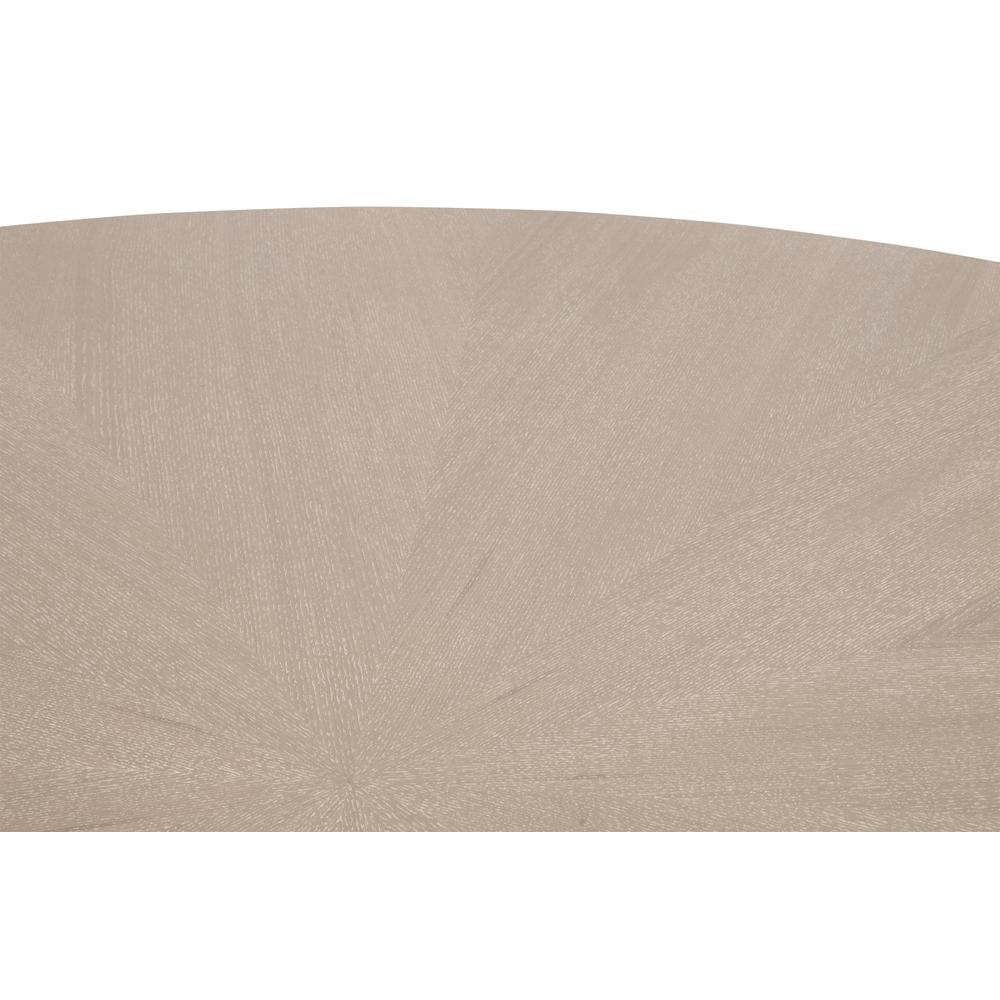 Gray Round 42" Dining Table – Kitchen or Dining Table for 4 People