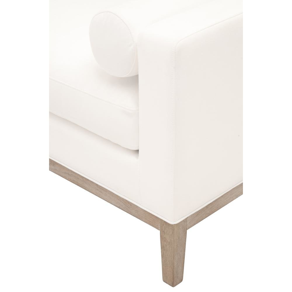 Gray Boucle Upholstered Bench for King Bed – Bedroom Bench