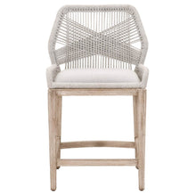 Gray Counter Stool with Mahogany Frame, Brown Bar Stool and Bar Chair Design