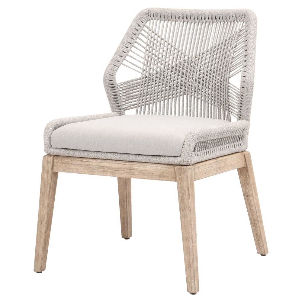 Gray Woven Chair Set – Accent Chairs Set of 2 for Lounge or Living Room