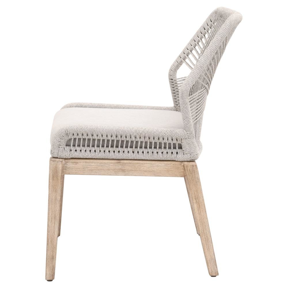 Gray Woven Chair Set – Accent Chairs Set of 2 for Lounge or Living Room