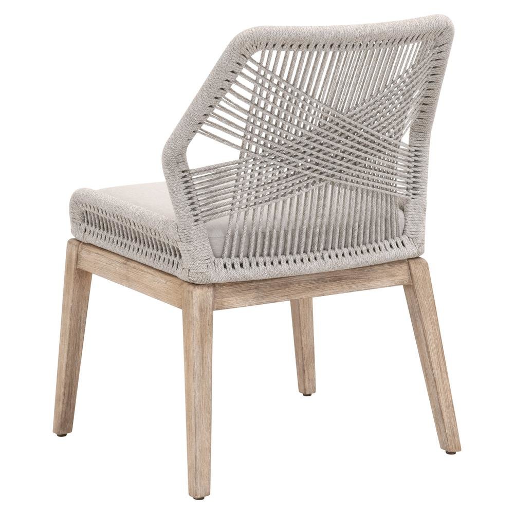 Gray Woven Chair Set – Accent Chairs Set of 2 for Lounge or Living Room