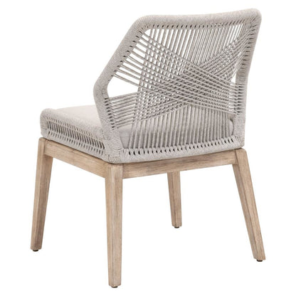 Gray Woven Chair Set – Accent Chairs Set of 2 for Lounge or Living Room