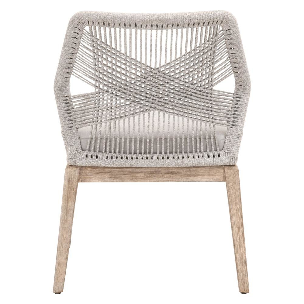 Gray Woven Chair Set – Accent Chairs Set of 2 for Lounge or Living Room
