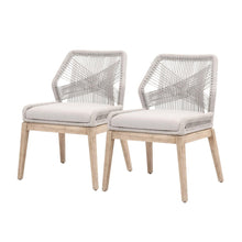 Gray Woven Chair Set – Accent Chairs Set of 2 for Lounge or Living Room