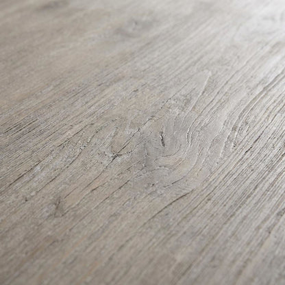 Solid Acacia Dining Table with Extension Leaf and Natural Gray Finish