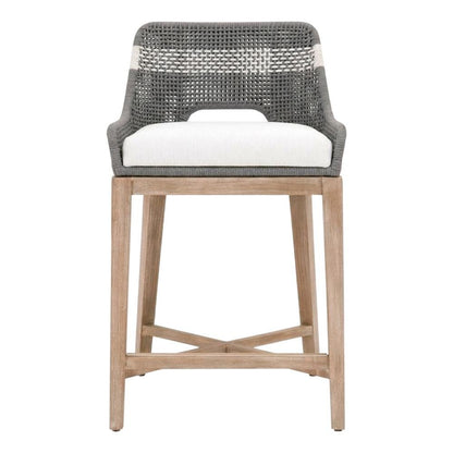 Dove Counter Stool with Solid Mahogany and Steel Frame Modern Design