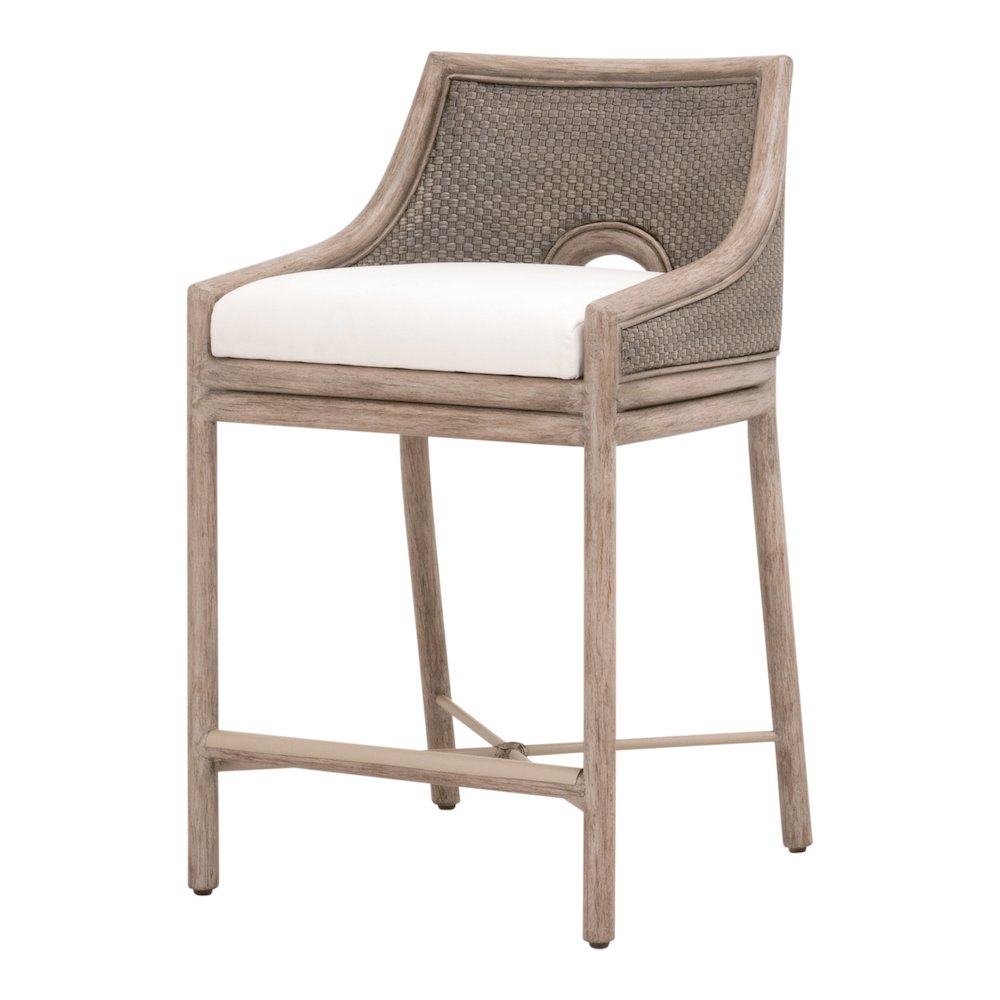 Woven Transitional Adamo Counter Stool