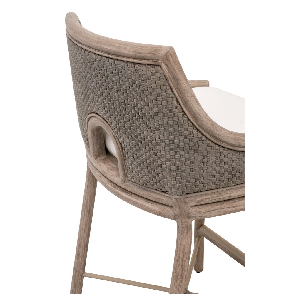 Woven Transitional Adamo Counter Stool