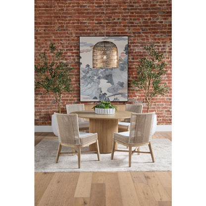 Bronze Bay Transitional Belfast 54" Round Dining Table