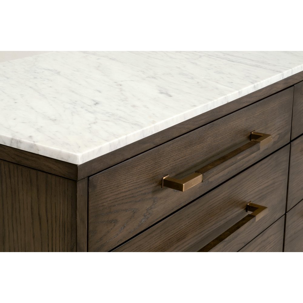 Bronze Bay Transitional Cambria 8-Drawer Double Dresser
