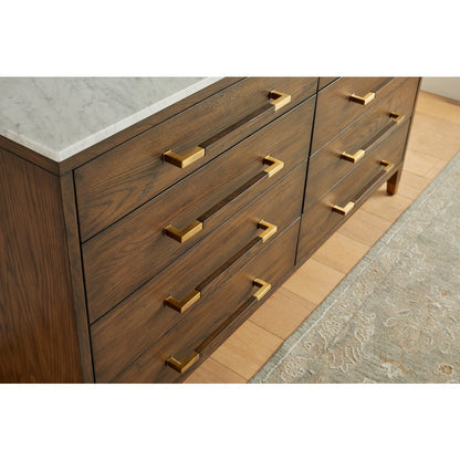 Bronze Bay Transitional Cambria 8-Drawer Double Dresser