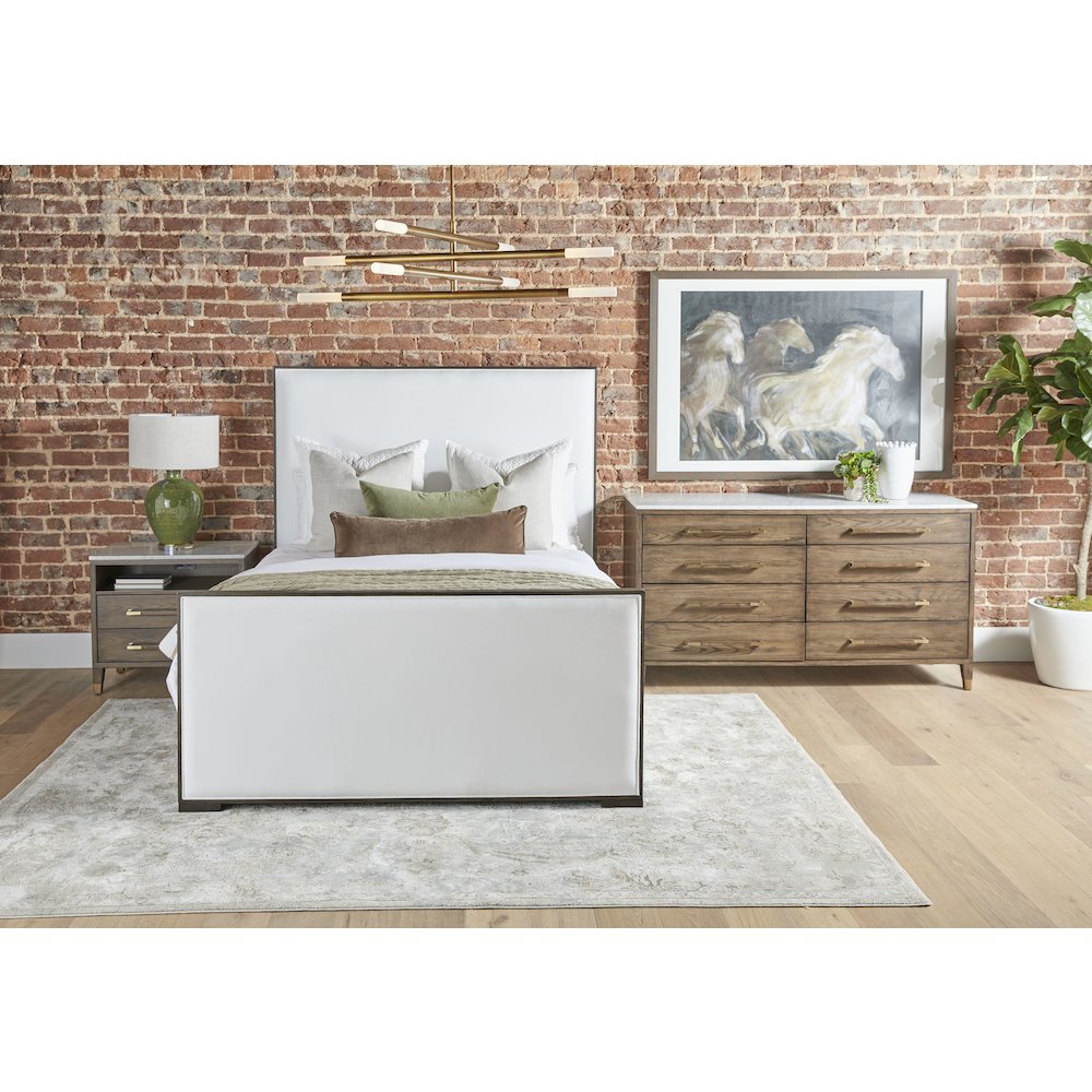 Bronze Bay Transitional Cambria 8-Drawer Double Dresser