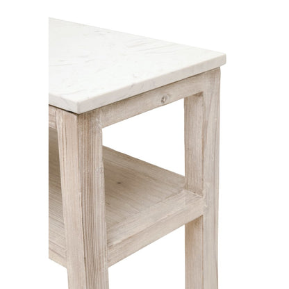 Bella Antique Transitional Emerie Narrow Console Table