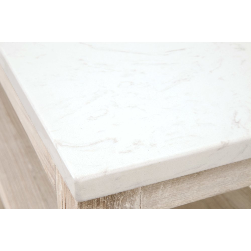Bella Antique Transitional Emerie Narrow Console Table