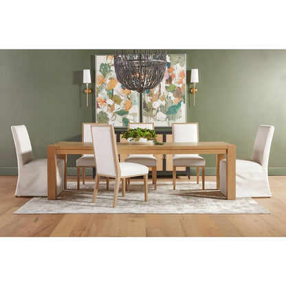 Transitional Levi Slipcover Dining Chair, Set of 2