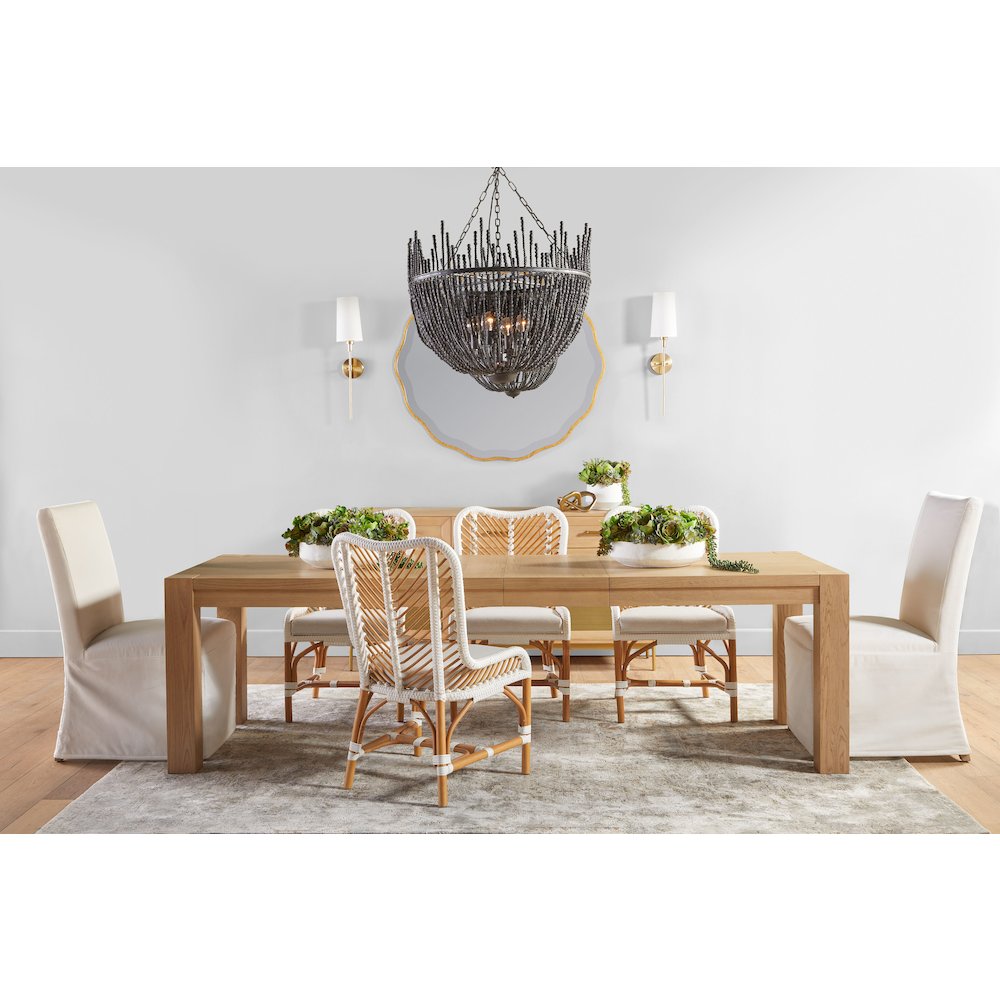 Transitional Levi Slipcover Dining Chair, Set of 2