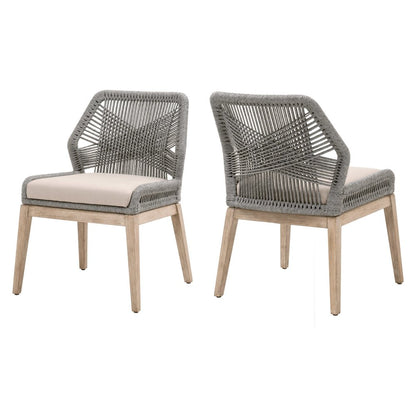 Woven Transitional Loom Dining Chair, Set of 2