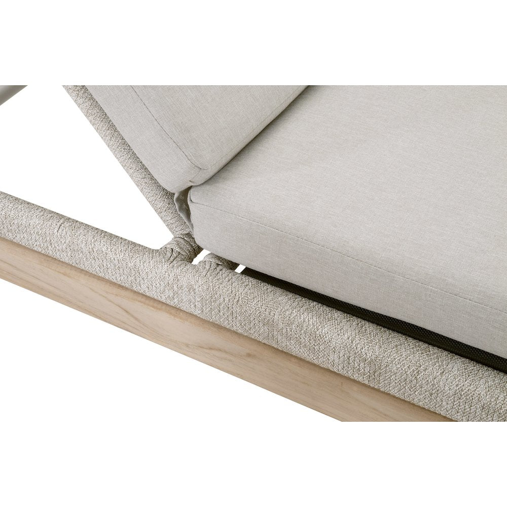 Transitional Loom Outdoor Chaise Lounge