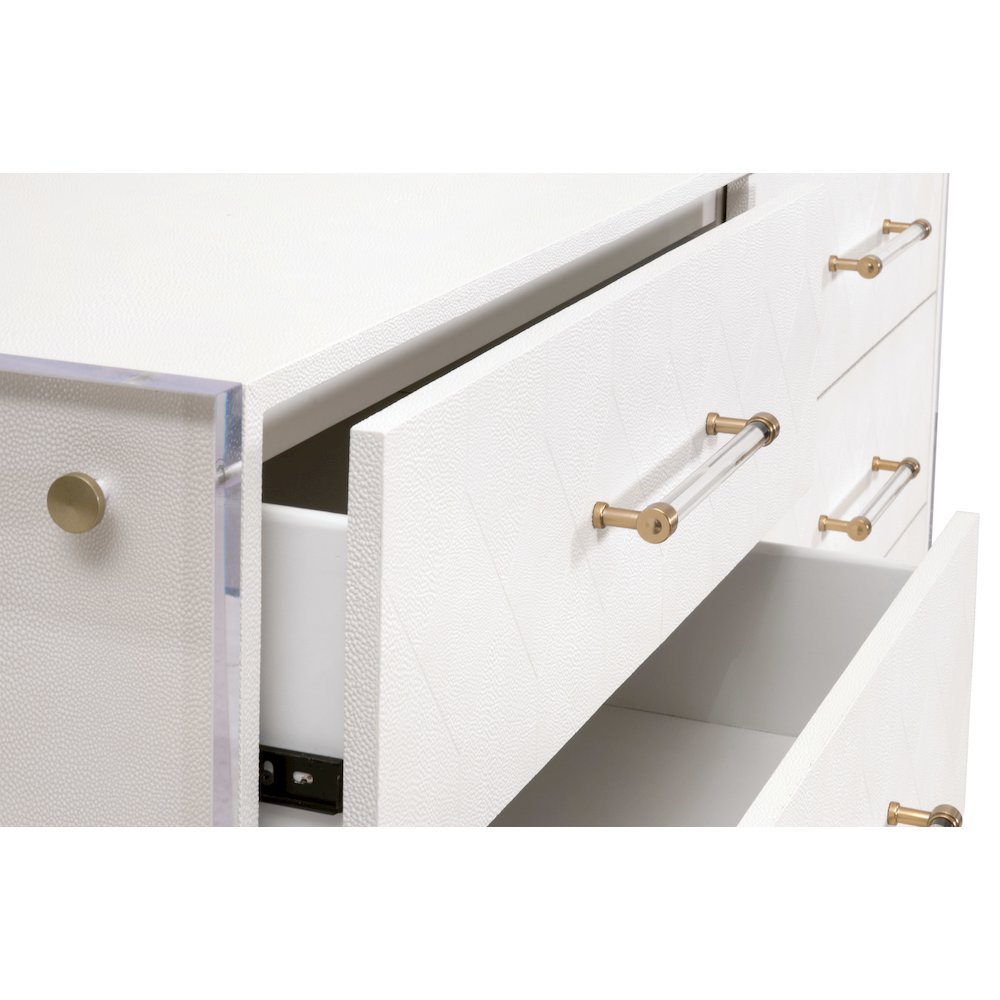 Traditions Transitional Sonia Shagreen 6-Drawer Double Dresser
