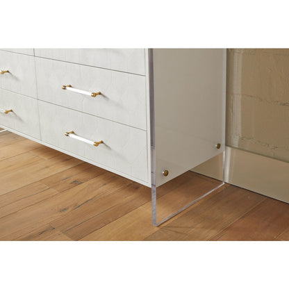 Traditions Transitional Sonia Shagreen 6-Drawer Double Dresser