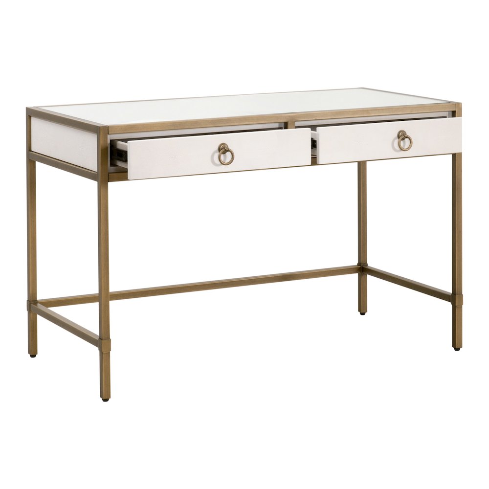 Traditions Transitional Strand Shagreen Desk