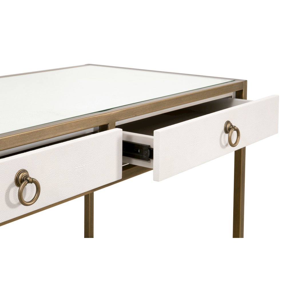 Traditions Transitional Strand Shagreen Desk