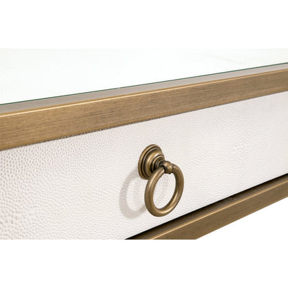Traditions Transitional Strand Shagreen Desk