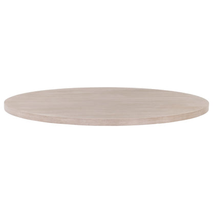 Gray Round Dining Table Top 54 Inches, Acacia Wood Veneer, MDF