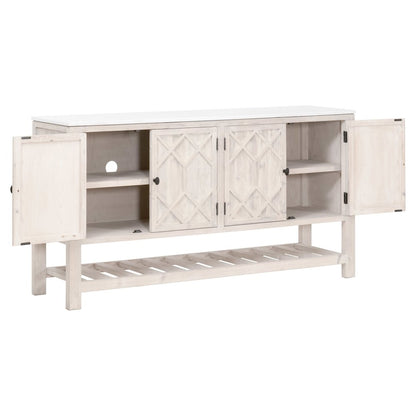 Bella Antique Transitional Willow Media Sideboard