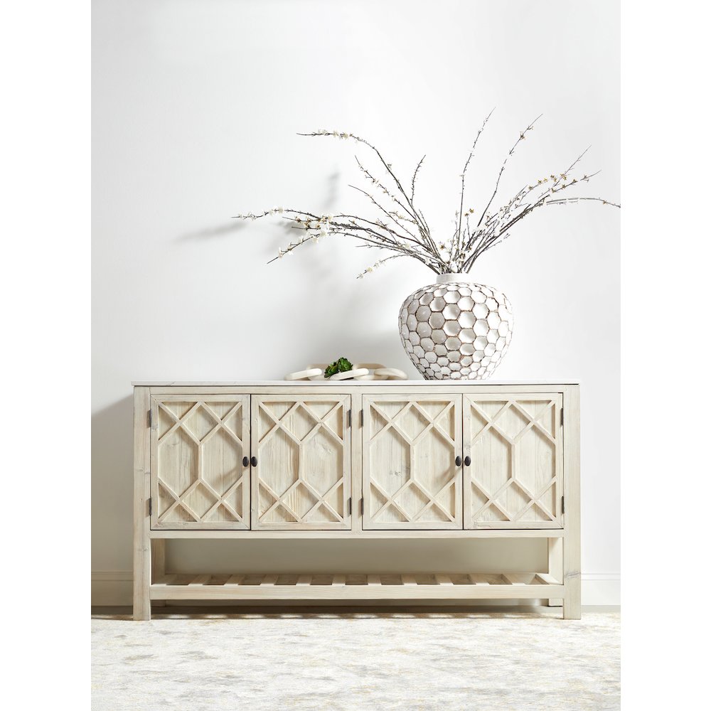 Bella Antique Transitional Willow Media Sideboard