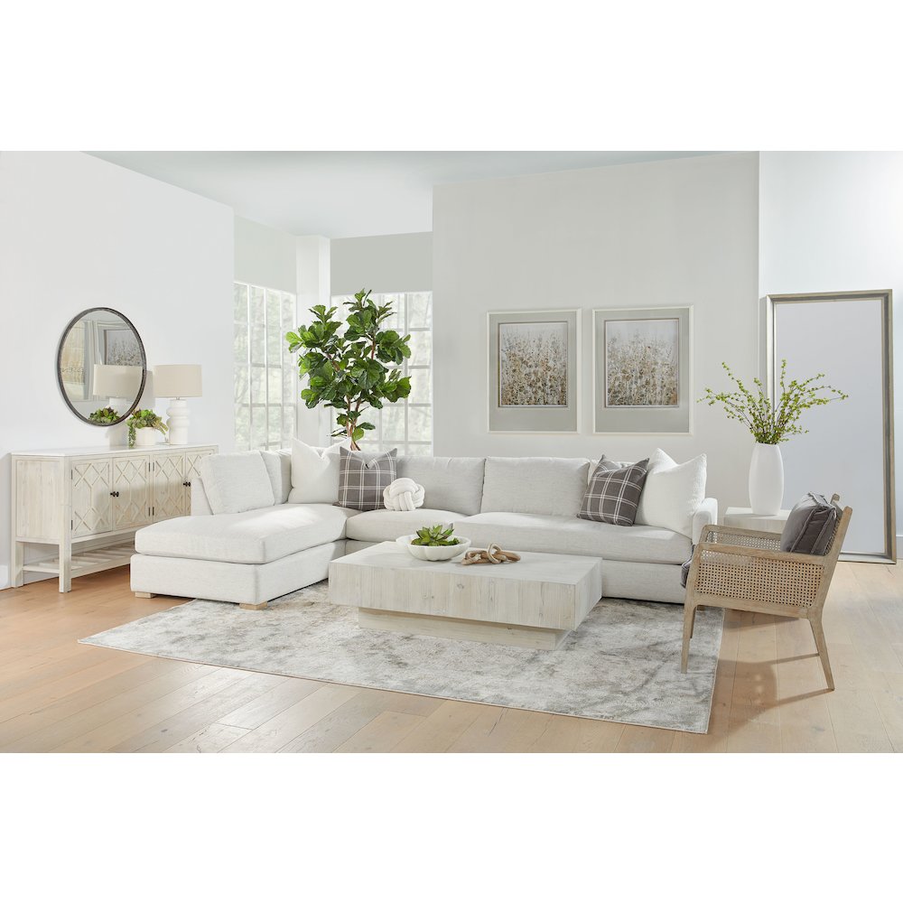 Bella Antique Transitional Willow Media Sideboard