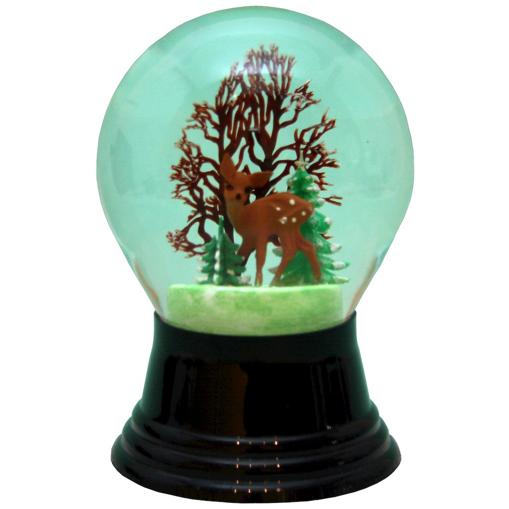 Snowglobe - Medium Doe With Tree