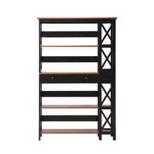 Wooden 5-Tier Bookcase - Storage Drawer, Durable Particle Board, Melamine Finish