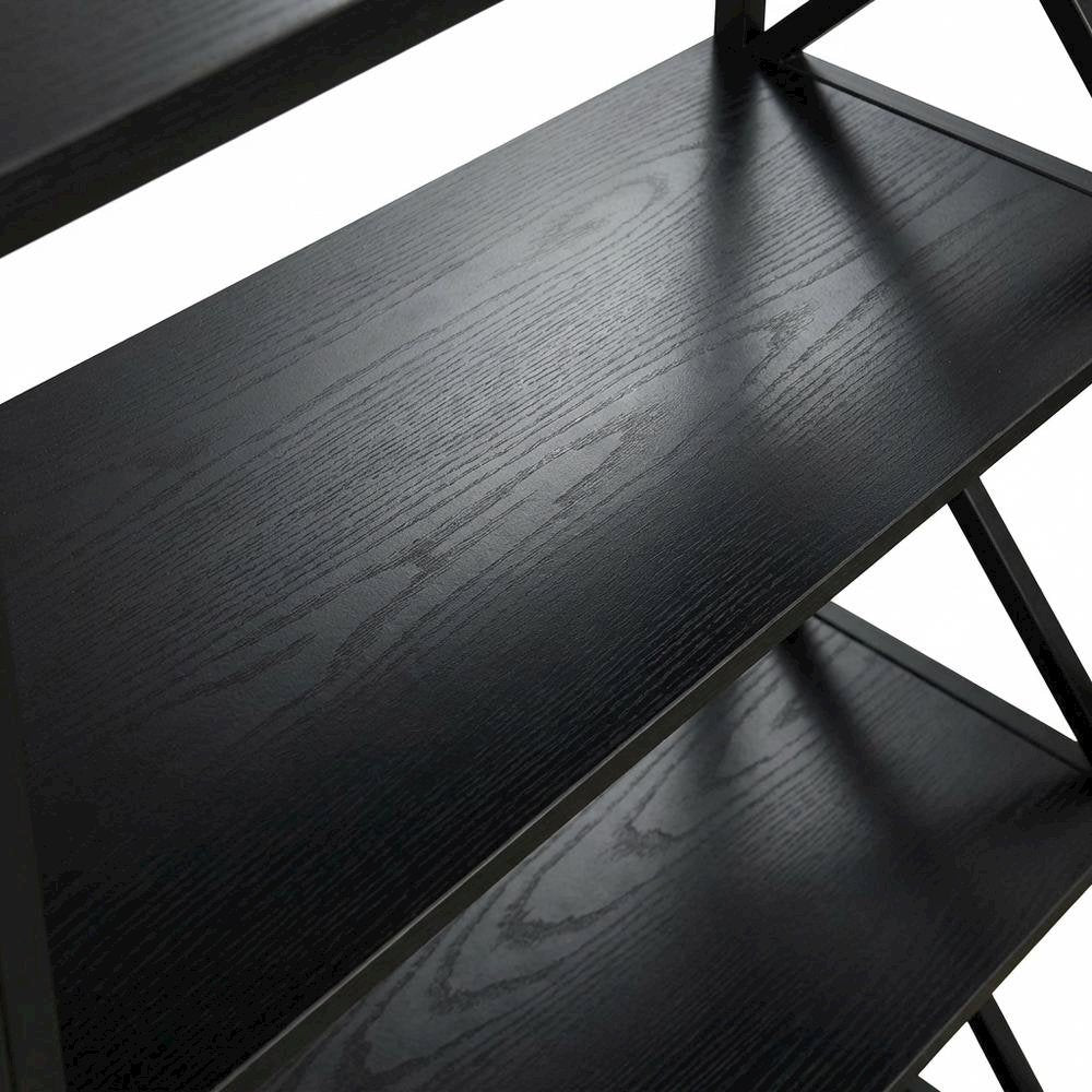 Steel 4-Tier Bookcase with Powder Coated Finish for Durable Storage