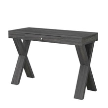 Weathered Gray 1-Drawer Office Desk With Mdf And Particle Board Finish