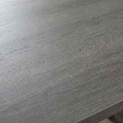 Charcoal Gray Trestle Desk With Charging Station And Melamine Overlay