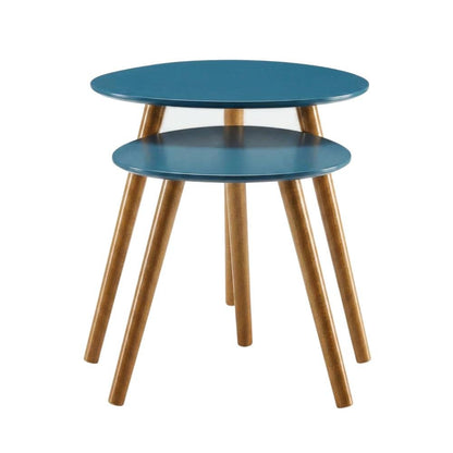 End Table with Wooden Finish, Sturdy Surface, and Modern Style