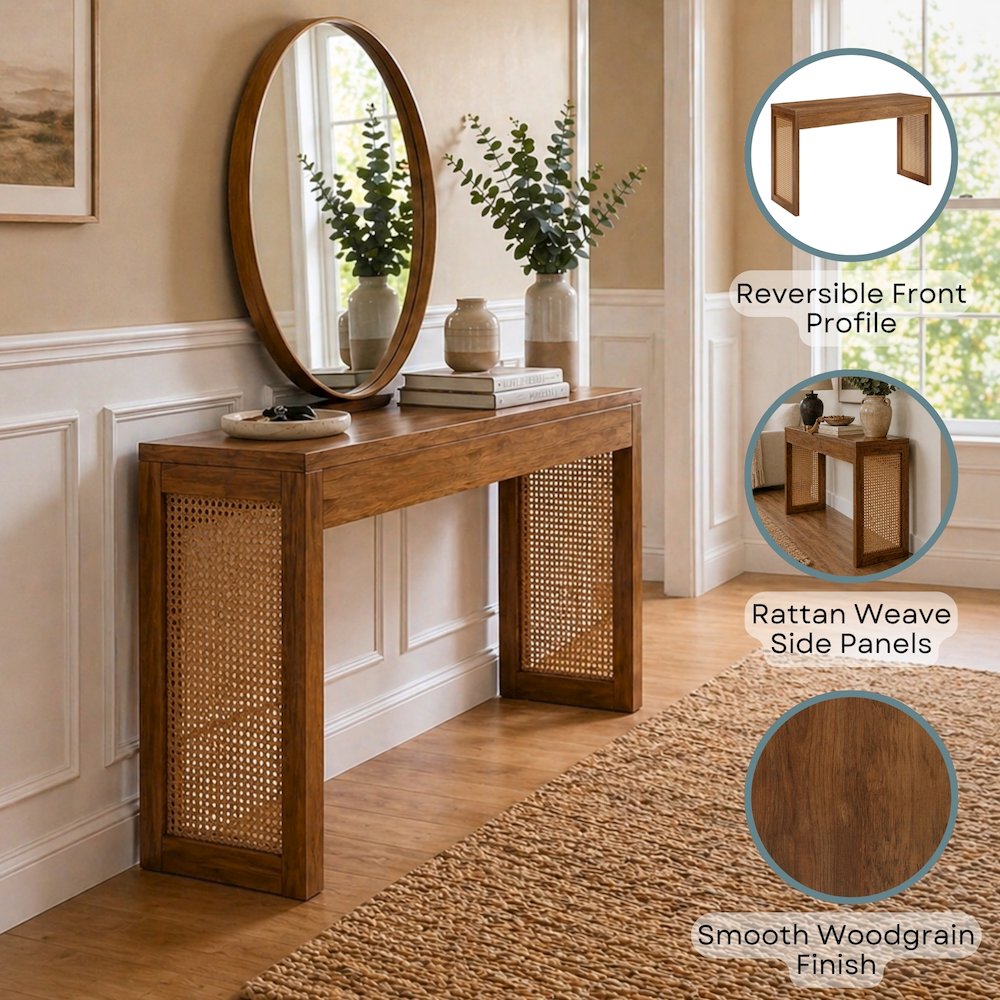 Northfield Weave Hall Console Table/Desk