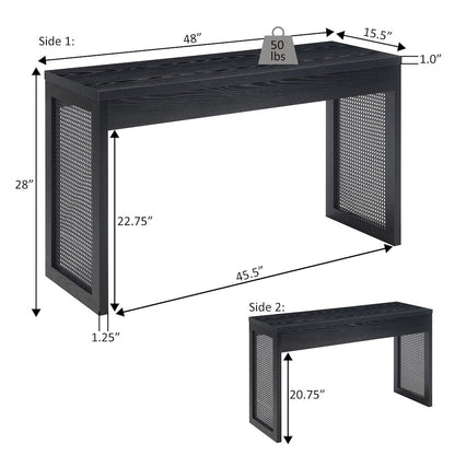 Northfield Weave Hall Console Table/Desk