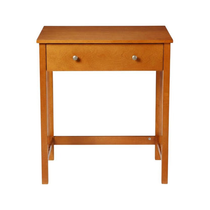 Wooden Office Desk With Keyboard Drawer And Transitional Style