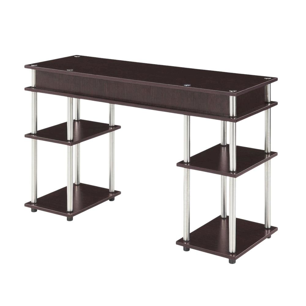Contemporary Student Desk With Shelves And Modern Design