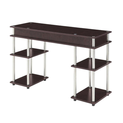 Contemporary Student Desk With Shelves And Modern Design