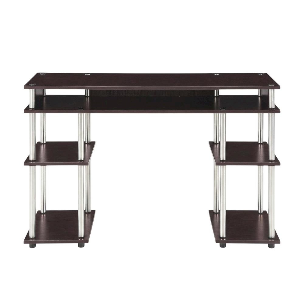 Contemporary Student Desk With Shelves And Modern Design