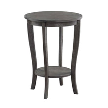 Vintage-Style Round End Table for Living Room or Bedroom