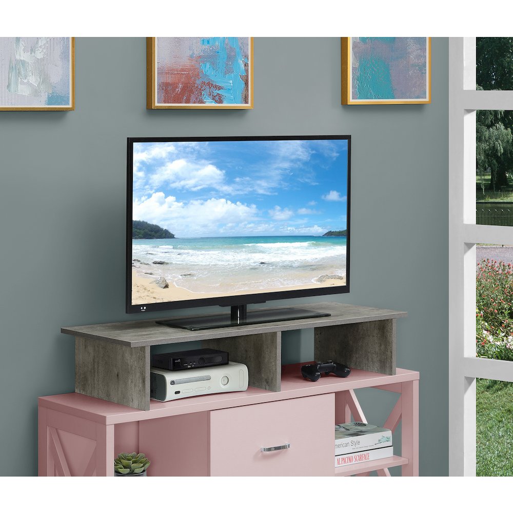 Designs2Go TV/Monitor Riser for TVs up to 46 Inches Faux Birch