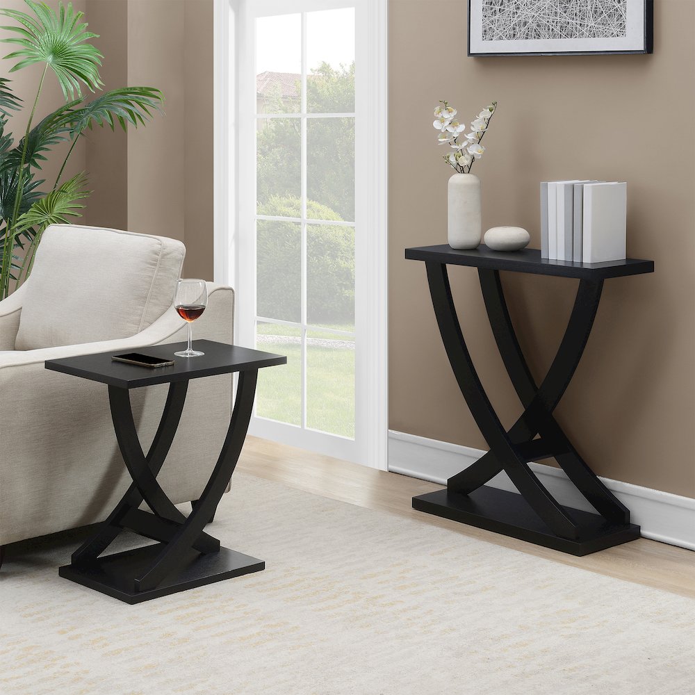 Newport Criss-Cross Console Table